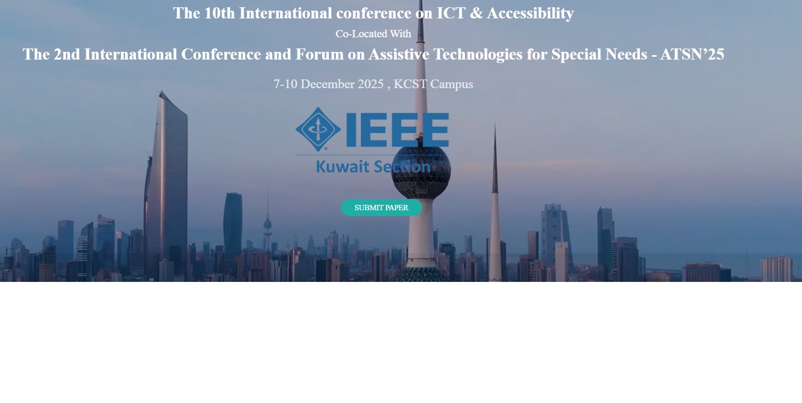 The International conference on ICT & Accessibility